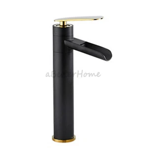 Bathroom Single Handle Hole Basin Faucets Swivel Spout Waterfall Sink Mixer Tap - Picture 1 of 11