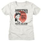 Aretha Franklin Circle affiche T-shirt femme blanc