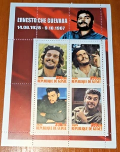 STAMP BLOCK Ernesto Che Guevara a symbol of revolution, the fight for justice an - Picture 1 of 2