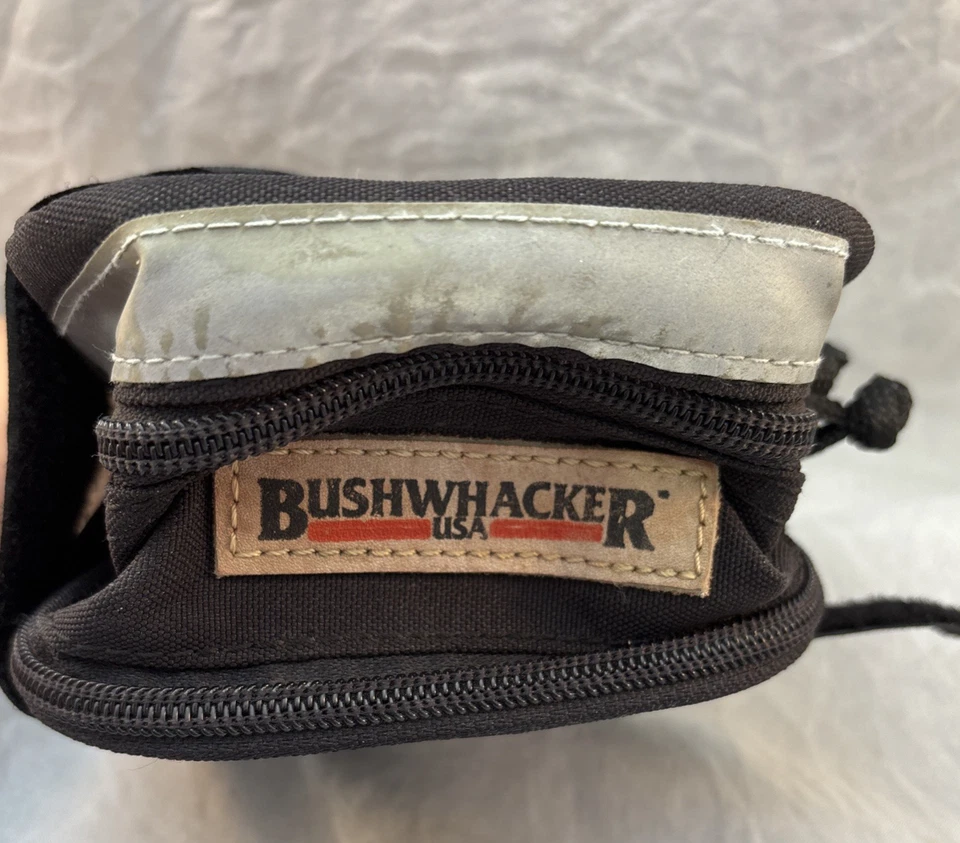 Vintage Bushwhacker USA Bike Bag Frame Style Bicycling Triangle Black Bag - Image 1 of 4