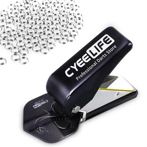 CyeeLife Dart Flight Locher Werkzeug - 100 Metall O Ringe - Bild 1 von 8
