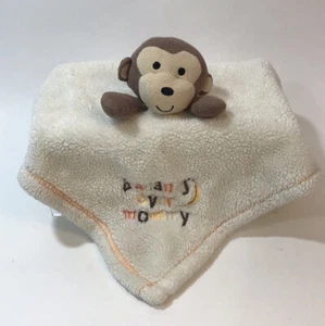 Baby Gear Bananas Over Mommy Monkey Baby Lovey Security Blanket Embroidered - Picture 1 of 7
