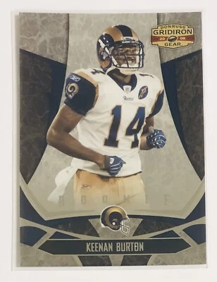 Keenan Burton 2008 Donruss Gridiron Gear RC 405/999 St. Louis Rams Kentucky UK - Image 1 of 2