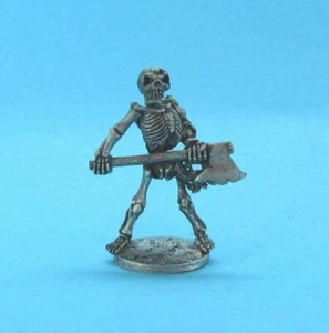 RAL PARTHA 28mm Fantasy SKELETON WITH AXE Any RPG D&D Pathfinder DSA 19019B R - Picture 1 of 1