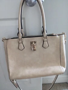 Brangio Italy Handtasche groß Lederhandtasche, Beuteltasche, Crossbody, cremefarben - Bild 1 von 5