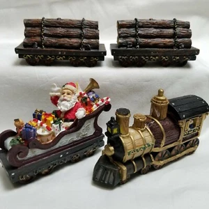 Vintage Home Towne Express 1998 Edition JCPenney Engine Timber Santa Sleigh  - Picture 1 of 12