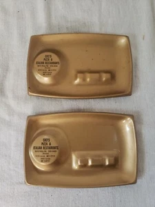 Vintage CiCi's Pizza & Italian restaurant Parma and Lorain Ashtray lot of 2 - Picture 1 of 2