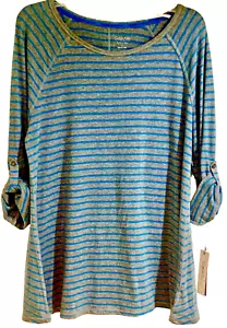 Calvin Klein PERFORMANCE Quick Dry Convertible Sleeve Top NWT sz L - Picture 1 of 3