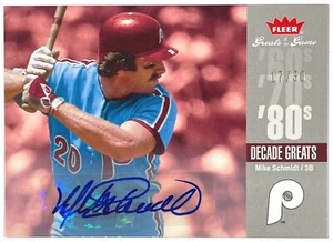 2006 Fleer Greats Of The Game Decade Greats Mike Schmidt Auto DEC-MS /30 - Picture 1 of 2
