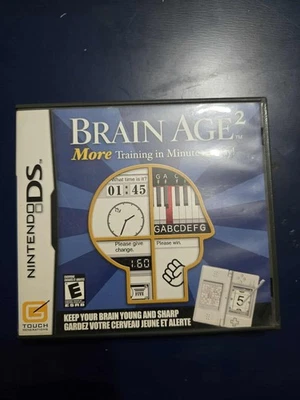 Brain Age 2: More Training in Minutes a Day (Nintendo DS, 2007) COMPLETE Manual - Image 1 of 3