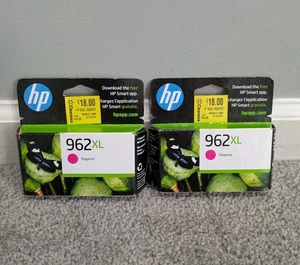 NEU 2er-Set Original HP 962XL Magenta Tintenpatronen Drucker Ablaufdatum 12/2023 versiegelt  - Bild 1 von 3