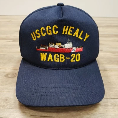 USCGC Healy Hat Cap Snap Back Navy Blue Embroidered Ship WAGB-20 Mens USA - Image 1 of 4