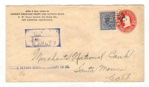 1914 Registered (#F1) - Los Angeles to Santa Monica, California CV $85 - Pretty - Picture 1 of 2