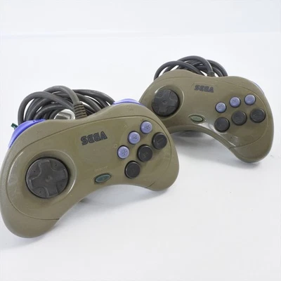 Sega Saturn GREY Pair of Controller HSS-0101 Control pad Official Tested 1457 - Image 1 of 4