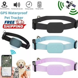 Mini Pet GPS Locator Tracker Waterproof Tracking Dog Cat Collar Anti-Lost UK - Picture 1 of 44