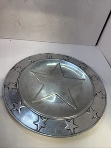 Vintage Wilton Armetale Star großes rundes Tablett # 424712 15" - Bild 1 von 4