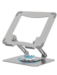 Laptop Stand with 360° Rotating Base, Ergonomic Computer Riser for Desk, Adju... - Picture 1 of 7