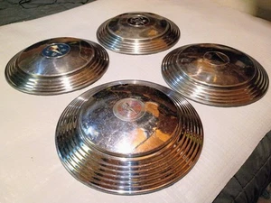 (4) VINTAGE 13 INCH 1948-1953 Hudson Hornet Wasp Jet Liner Hubcap Wheel Cover - Picture 1 of 12