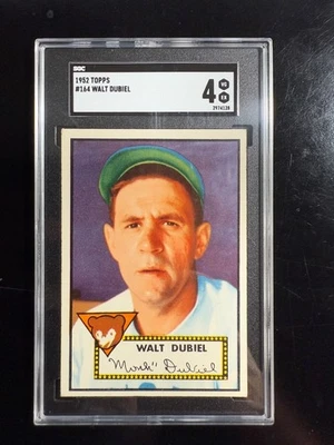 1952 Topps #164 Walt Dubiel  SGC 4 - Image 1 of 2