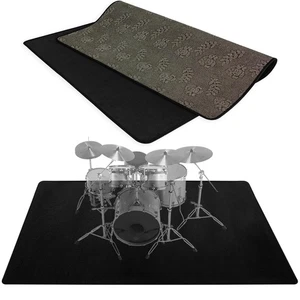 Drum Mat, 4Ft x 5.3Ft Drum Carpet Drum Rug Drum Pad Tightly Woven Fabric with... - Bild 1 von 8