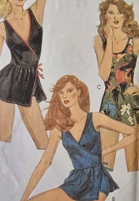 1980s Swimsuit Skirt Swimdress Bathers Tankini McCalls 8073 Sewing Pattern - Image 1 of 3