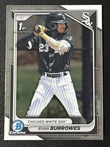 2024 Bowman Ryan Burrowes 1st Bowman Chrome Prospects Chicago White Sox - Picture 1 of 2