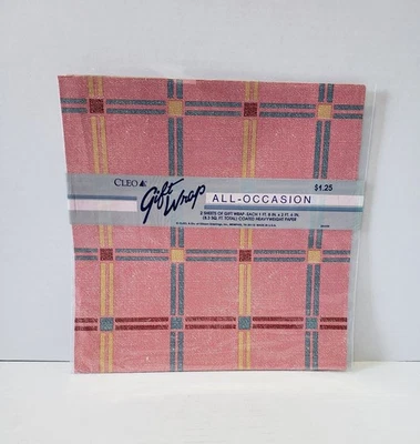 VINTAGE Kmart 1 SHEET All Occasion Gift Wrap Paper  30"x20" - Image 1 of 2