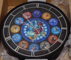 Kingdom Hearts Sora Stained Glass Lighting Clock Japan Exclusive Disney Rare - Picture 1 of 3