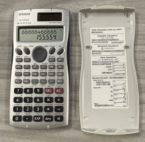 Casio Fx-115MS S-VPAM Scientific Calculator with Case Cover TESTED WORKING - Picture 1 of 2