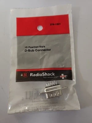 D-Sub Connector, 15 Position Male, RadioShack® Brand 276-1501 - Image 1 of 2