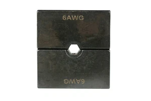 Juego de troqueles de tamaño único TH0005 para cable tamaño 6 AWG - Imagen 1 de 3