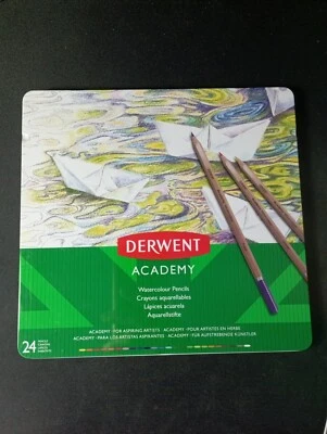 Derwent 2301942 Academy - 24 crayons de couleur aquarelle / Crayons aquarellable - Photo 1/2