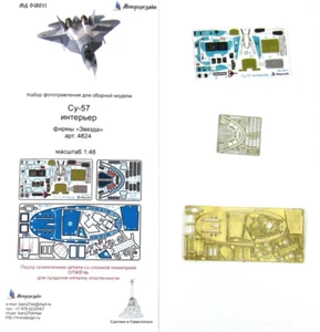 Microdesign 048011 PE&3D Color Detalle Set Interior para Su-57 (Zvezda 4824) 1/48 - Imagen 1 de 11