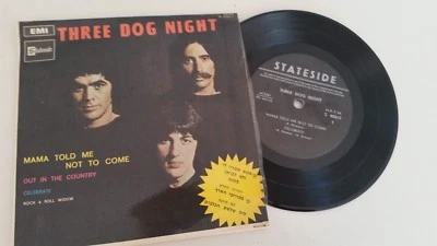 THREE DOG NIGHT mama told me not to come HEBREW COVER   ISRAELI P/S EP - Image 1 of 3