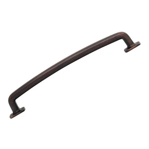 2x Industrial 6-5/16" Brushed Oil-Rubbed Bronze Cabinet Pull Handle P368160ORB - Picture 1 of 5