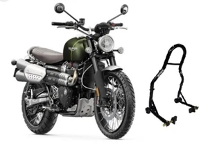 Cavalletto alzamoto alza ruota posteriore moto Triumph scrambler 500 900 1200 - Imagen 1 de 5