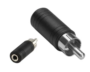 3.5mm MONO Female Jack Socket to RCA Phono Male Plug Audio Converter Adapter - Picture 1 of 5