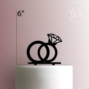 Wedding Rings 225-578 Cake Topper - Picture 1 of 2