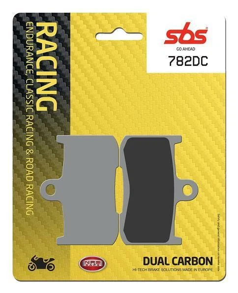 SBS 782DC DUAL CARBON REAR BRAKE PAD FOR TRIUMPH 1050 SPEED TRIPLE 2005 - 2007  - Image 1 of 1