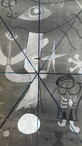 JOAN MIRO Unikat handsigniert eigenhändiger Text + Visitenkarte, Foto Felix Man  - Bild 1 von 12
