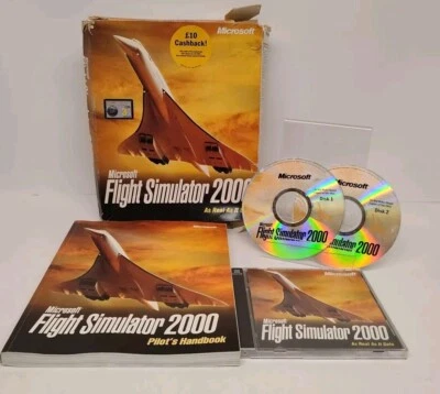 Microsoft Flight Simulator 2000 (PC: Windows, 1999) - Original BIG BOX - Image 1 of 4
