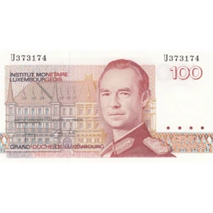 LUXEMBOURG P.58b 1986 100 Francs UNC - Picture 1 of 3
