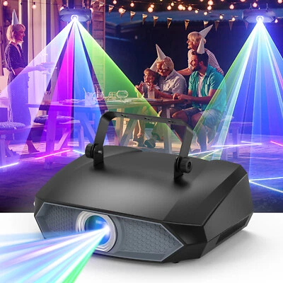 RGB LED Animation Effect Light Projector Laser Light DMX Stage Lighting Bar Club - Image 1 of 4