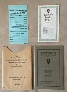 1936 Plymouth Original Instruction Book 1st, Edition - Picture 1 of 3