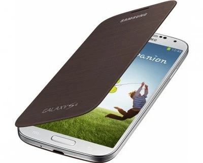 GENUINE & RETAIL PACKED Samsung Galaxy S4 i9500 Flip Cover Case - EF-FI950BAEGWW - Image 1 of 3