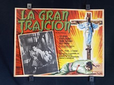 Vintage Japanese THE GREAT BETRAYAL~Elji Okada~K.Kagawa~Auth. Mexican Lobby Card