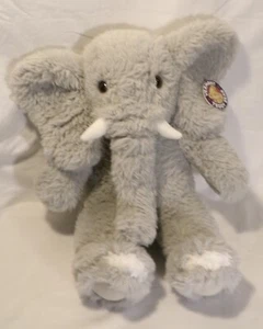 Vermont Teddy Bear 18” Oh-So-Soft Elephant Gray - Picture 1 of 10
