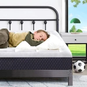 5 Inch Twin Mattress for Kids Adults Single Bed Breathable Gel-Memory Foam - Picture 1 of 7
