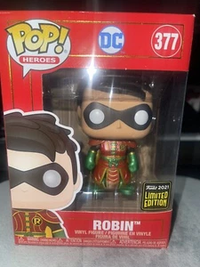 Funko POP Vinyl - Heroes - DC - Robin - Funko 2021 LE Metalic #377 - Picture 1 of 6