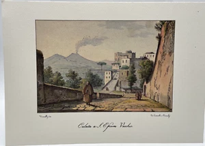 Riproduzione Stampa Calata a S Efrem Vecchio Vedute di Napoli di A. Viannelli - Picture 1 of 1